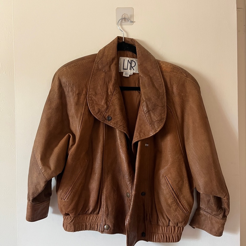 SALE LNR Vintage Brown Leather Jacket